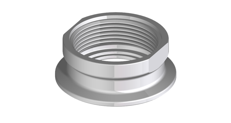 Hygienic adapter G1½" sealing with O-ring